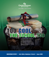 cover of "Too Cool For School Too" report