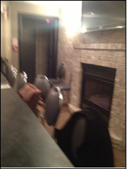 Photo of Billy T's back room and fire exit