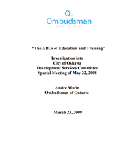 cover of The ABCs of Education and Training report