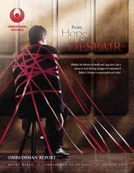 Cover of report, From Hope to Despair