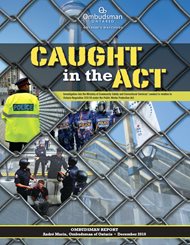 Cover of report, Caught in the Act