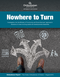 image of Nowhere to Turn report cover