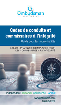 Lien vers Codes de conduite et commissaires à l'intégrité - Guide pour les municipalités