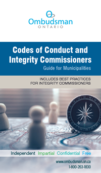 Link to Codes of Conduct and Integrity Commissioners - Guide for Municipalities