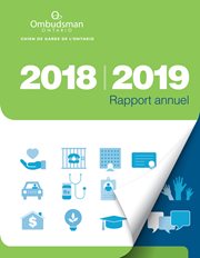 couverture du rapport annuel 2018-2019 d'Ombudsman Ontario