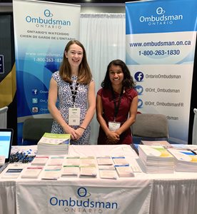August 18, 2019: Ombudsman staff at the Association of Municipalities of Ontario’s annual conference, Ottawa.