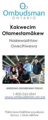 Link to Moose-Cree Brochure for children and youth in care and service providers