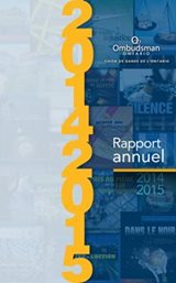 Couverture du rapport annuel 2014-2015