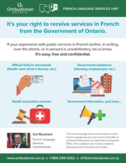 Link to 'It’s your right to receive services in French from the Government of Ontario' poster
