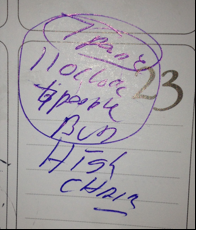 Photo du calendrier des réservations pour le 23 février