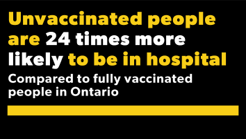 Figure 3: Part of the "Things We've Missed" campaign in June 2021, this English-only advertisement warned about the dangers of not being vaccinated against COVID-19.