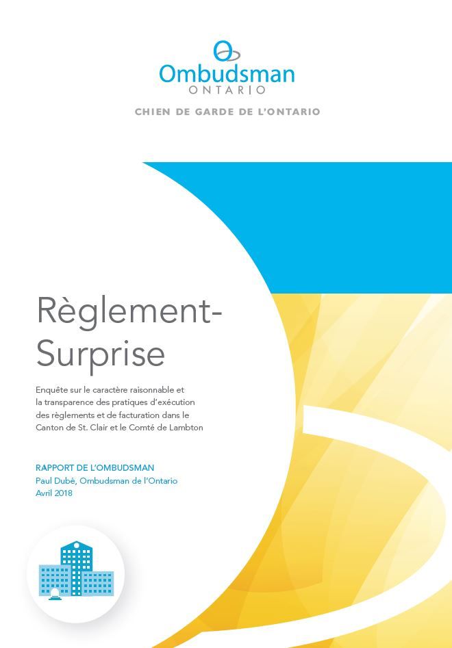  Rapport qui dit « règlement-surprise »