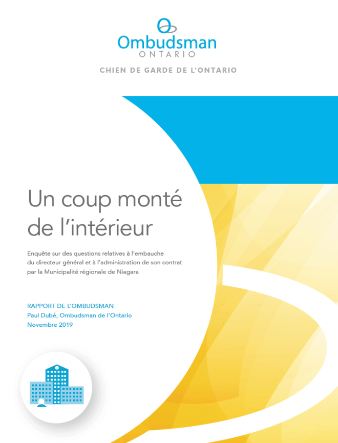 Couverture du rapport, Un coup monté de l’intérieur