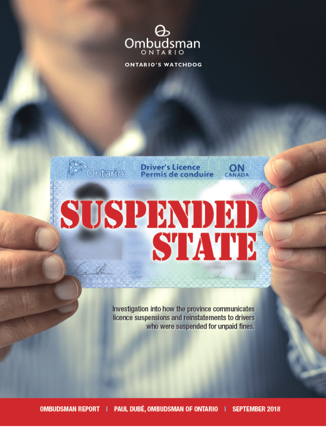 Cover of report, Suspended State