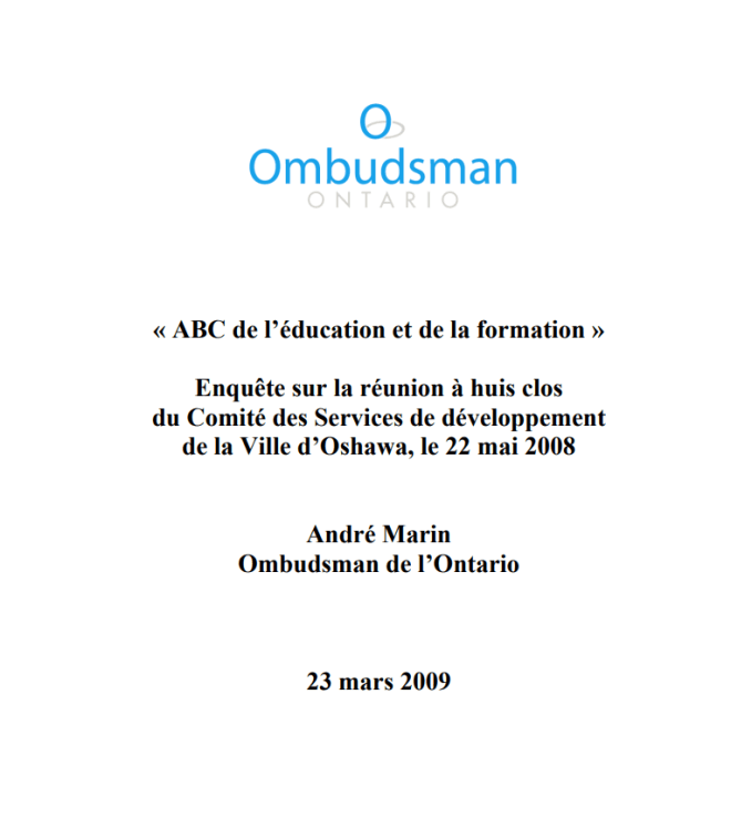 Couverture du rapport, ABC de l’éducation et de la formation