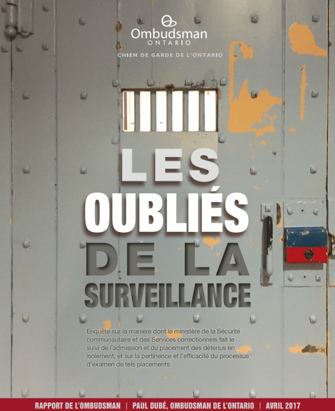 Couverture du rapport, Les oubliés de la surveillance