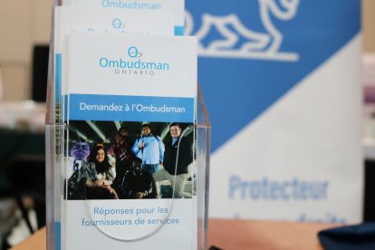 Une brochure d'Ombudsman Ontario