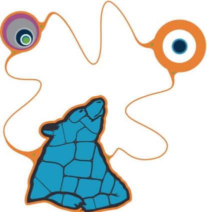 œuvre d’art Autochtone originale par Que Rock