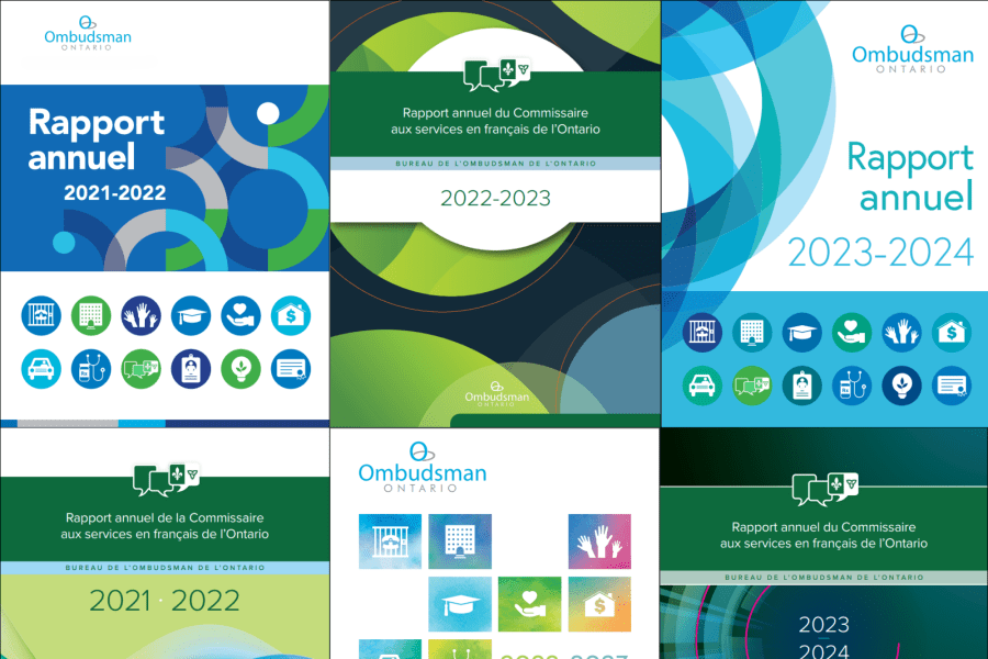 Rapports annuels 2021-2024  Le rapport annuel de l'Ombudsman de l'Ontario couvre