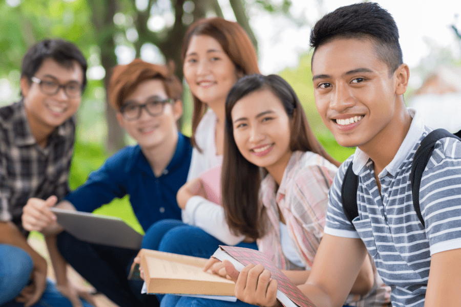  Un groupe d'étudiants