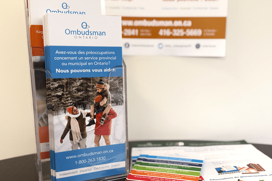 Brochures et posters - Français Brochures et affiches de l'Ombudsman de l'Ontario